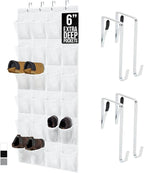 GORILLA GRIP Over the Door Shoe Organizer, 24 Extra Large Breathable Mesh by GorillaGrip