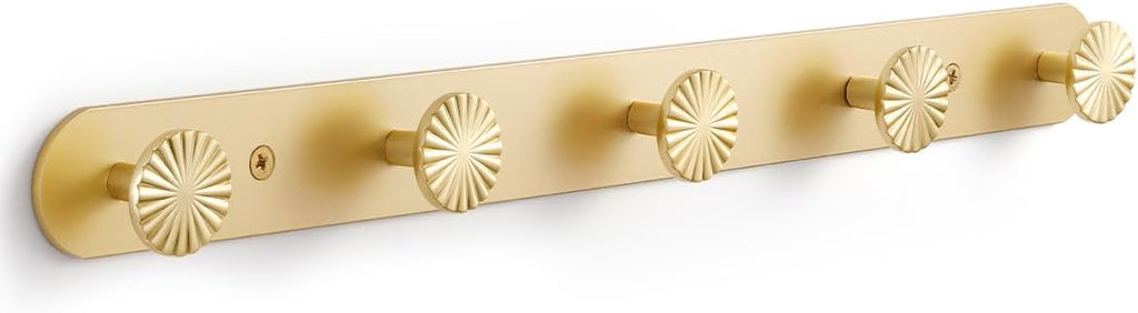 1 Pack Coat Rack Wall Mounted Gold Brass Towel Hooks by JIASENBAO