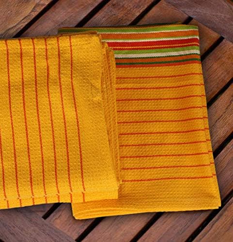 Urban Villa Kitchen Towels Waffle Stripes Dish Towels - Image 7