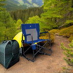 GCI OUTDOOR Freestyle Rocker Camping Chair | Portable Folding Rocking Chair with Solid, Durable Armrests, Drink Holder & Comfortable Backrest — Royal Blue - Image 5