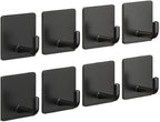Adhesive Hooks for Hanging, Self-Adhesive Wall Hook for Key Hat Coat, No Drill - Image 7