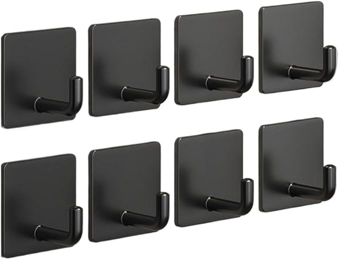 Adhesive Hooks for Hanging, Self-Adhesive Wall Hook for Key Hat Coat, No Drill - Image 7