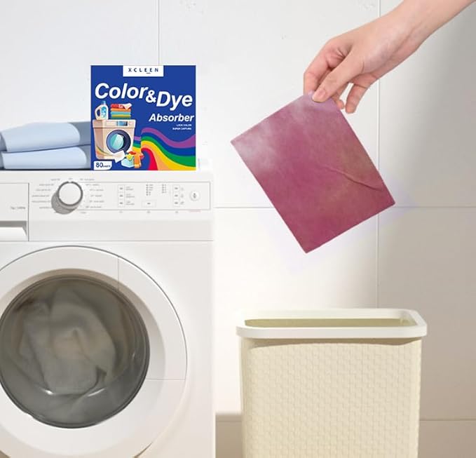 Color Absorber Laundry Sheets 80 Count, Dye Catcher to Prevent Clothes from - Image 5