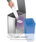 simplehuman Small Bathroom Trash Can - Image 3