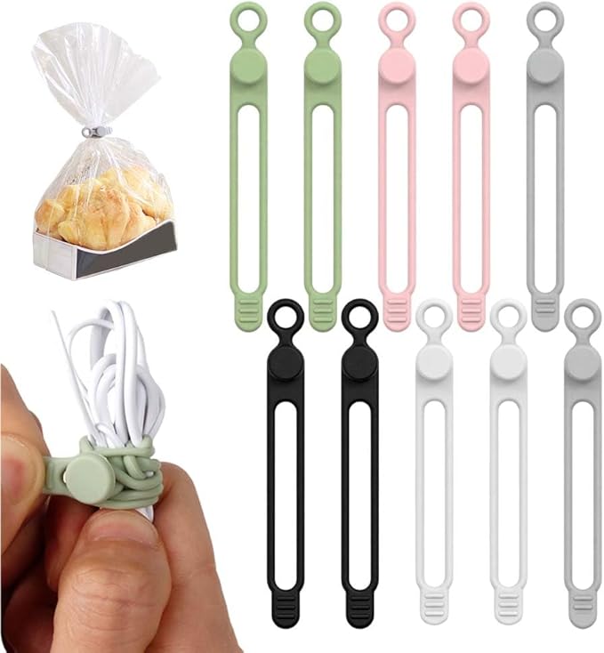 Data Cable Organizer, 2025 New Silicone Cable Ties Cable Management Organizer by Cecurpo