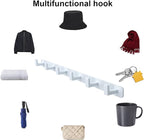 Coat Rack, Heavy Duty Stainless Steel 6 Tri Coat Hook Hanger, Wall Mounted - Image 4