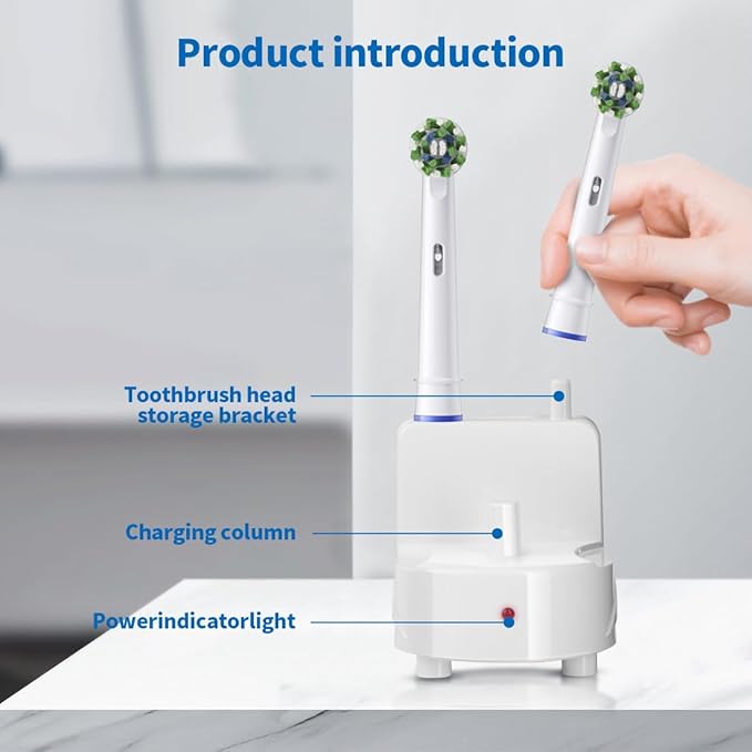 Wall Charger Base for Oral B Braun Electric Toothbrush, Wireless Wall Mount - Image 6
