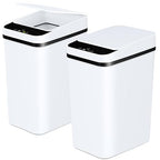 Bathroom Trash Cans with Lid 2 Pack 2.2 Gallon Touchless Automatic Motion by Anborry