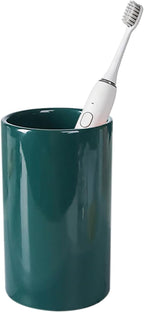 Green Ceramic Toothbrush Holders, Electric Toothbrush Holder by AHUDKKY
