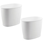 iDesign Slim Plastic Bathroom Trash Can, Small Garbage Bin - Image 7