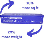 Extra Heavy Duty Aluminum Foil Roll 18" x 550 Sq Ft | Commercial Grade tin foil - Image 4
