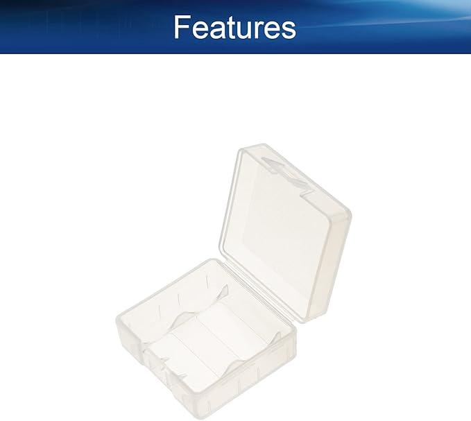 Heyiarbeit 2Pcs 18350 Battery Case Battery Storage Box Organizer Battery - Image 3