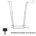 2 Pack Trash Bag Holder, Metal Garbage Bag Holder, 30-45 Gallon Portable Trash - Image 4
