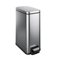 Slim Bathroom Trash Can with Lid Soft Close, 1.6 Gallon Stainless Steel Garbage by Veelesa