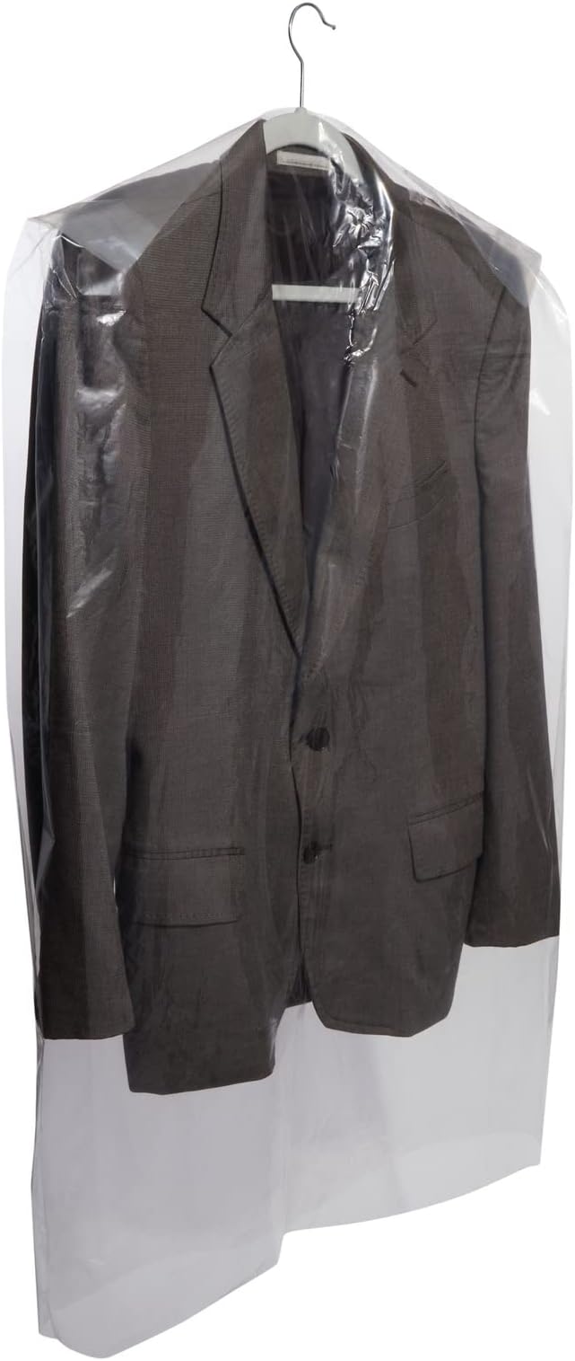 50 Pack Clear Plastic Garment Bags - Image 6