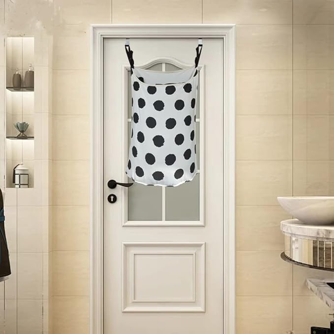 Adjustable Space Saving Door Hanging Laundry Hamper Bag Dorm Laundry Bag - Image 7