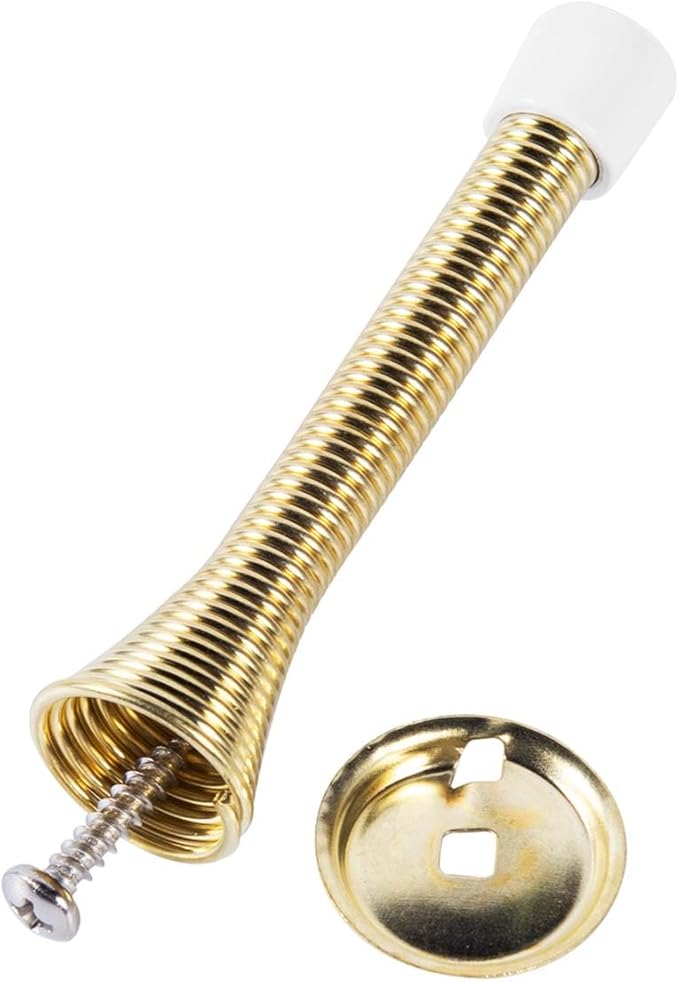 24 Pack Spring Door Stops 3 1/4 Inch Flexible Heavy Duty Spring Door Stopper - Image 7