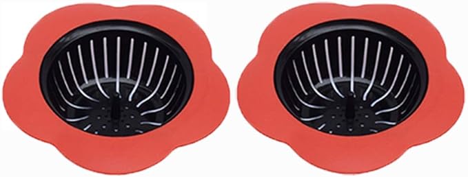 Silicone Kitchen Sink Strainer 2 Pack, Pouring strainers，Drain FilterLarge Wide by Tmflove