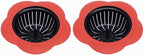 Silicone Kitchen Sink Strainer 2 Pack, Pouring strainers，Drain FilterLarge Wide by Tmflove