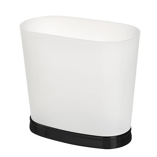 iDesign Slim Bathroom Trash Can, Small Plastic Garbage Can - Image 8