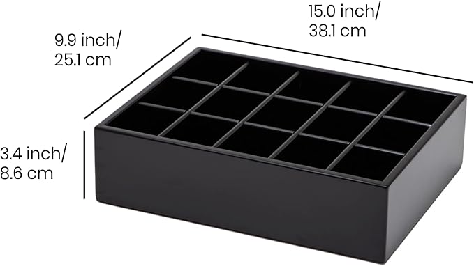 GOBAM Bamboo Closet Drawer Organizer, 15 Compartments - Image 2
