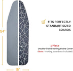 SAVUK Ironing Board Cover and Pad Dual Side X2 Lifetime Double Using Heavy Duty - Image 6