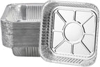 Non-Stick Disposable Air Fryer Aluminum Foil Liners Square 50PCS, Oil-Proof by ANQIA