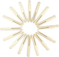 Hanobo 25 Pack Round Wooden Traditional Clothespins by Hanobo