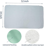 Pack of 2 Careboree Quilted Cotton Top Underpad 34"X52" Reusable Incontinence - Image 5
