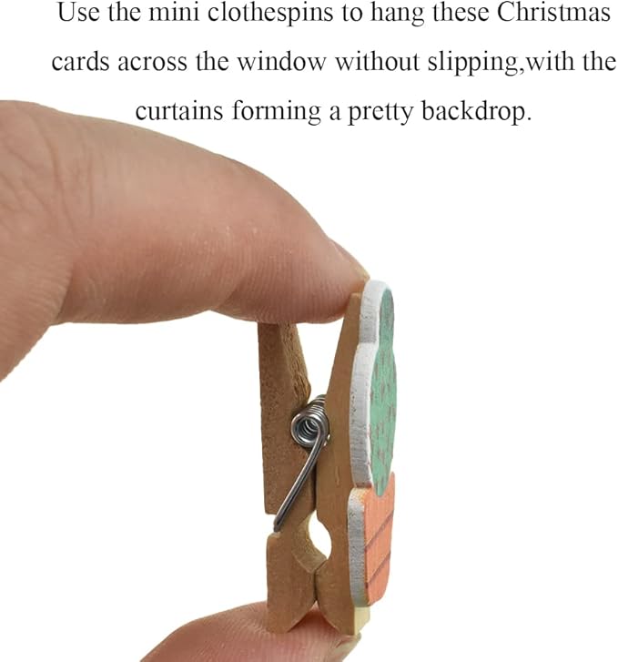 HAHIYO Cactus Painted Mini Wooden Clothespin Clip - Image 4