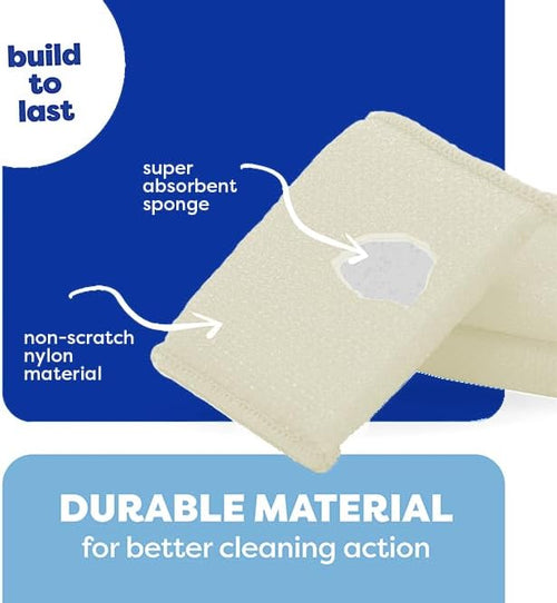 12 Pack Scrub Sponges Kitchen by SCRUBIT, Non-Scratch Cleaning Sponges - Image 2