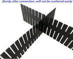 8pcs DIY Plastic Drawer Organizer Adjustable Drawer Dividers - Image 7