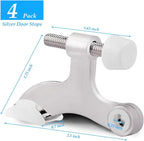 OBTANIM 4 Pack Hinge Pin Door Stopper Heavy Duty Metal Adjustable Door Stops - Image 2