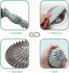 GD 4-Pack Silicone Shower Drain Hair Catcher Anti-Clog Shower Drain, Sink & - Image 2