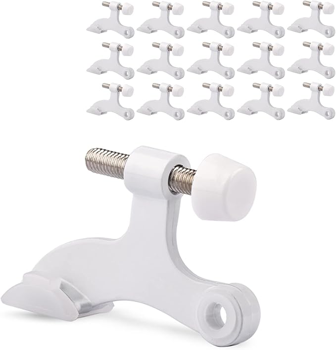 16 Pack Hinge Pin Door Stopper White by KOVOSCH