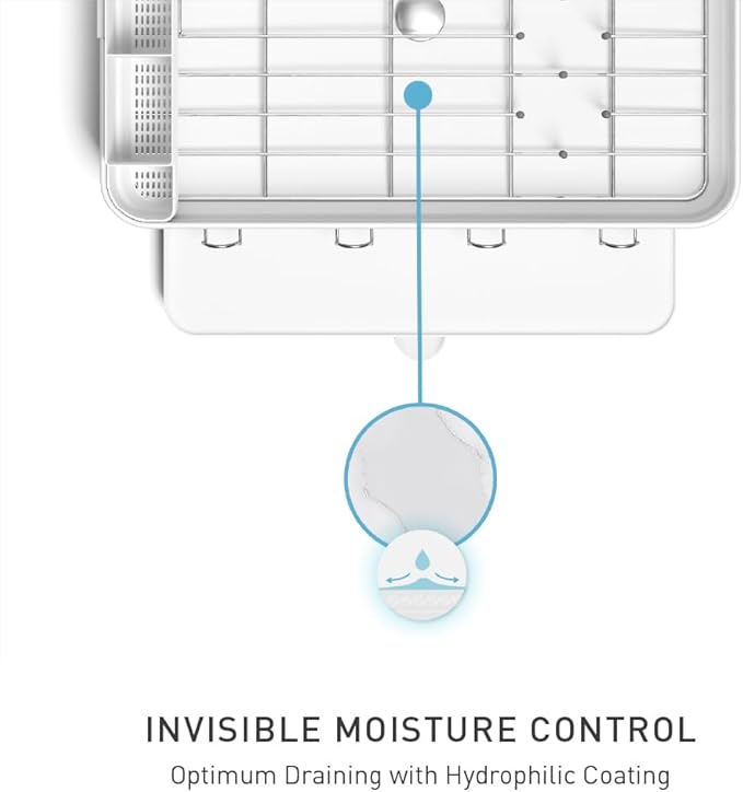 simplehuman Large Capacity Dish Drying Rack - Image 4
