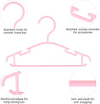 GoodtoU Pink Baby Hangers, 60 Pack Kids Clothes Hangers - Image 2