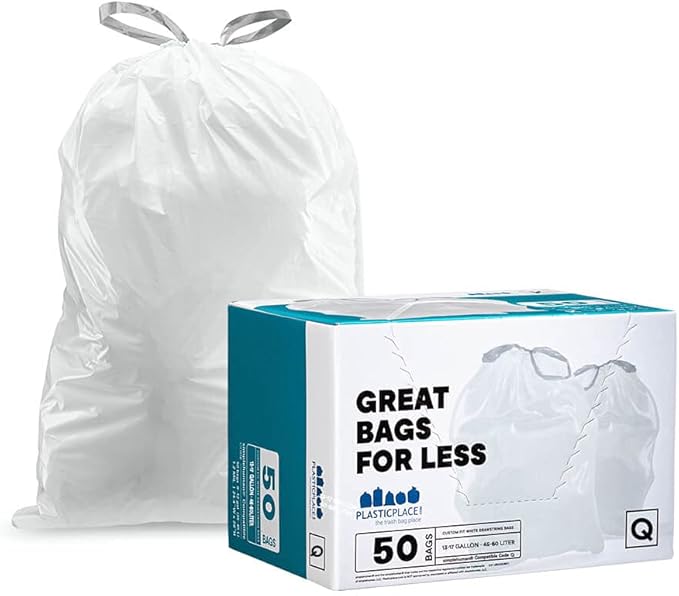 Plasticplace Custom Fit Trash Bags, Compatible by Plasticplace