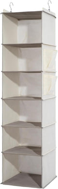 6-Shelf Hanging Closet Organizer and Storage, Collapsible Hanging Shelves by WelcometoYRCBEHFU