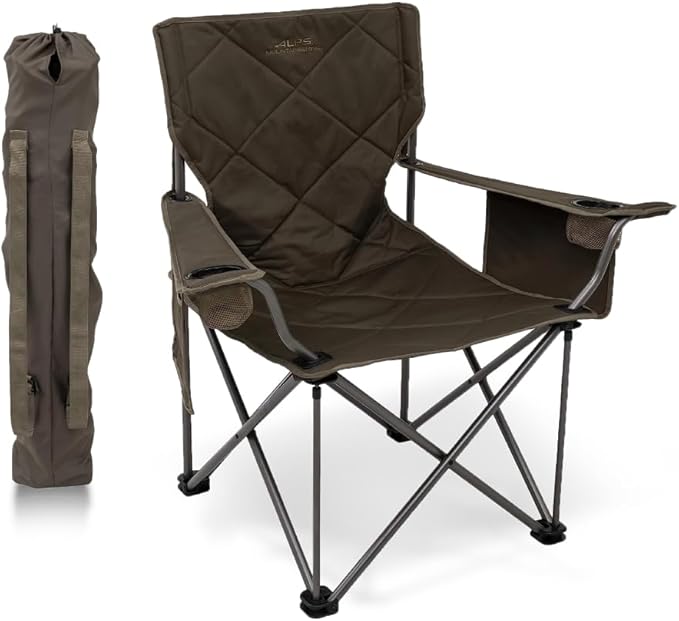 ALPS Mountaineering King Kong Camping Chairs for Adults with Mesh Cup Holders and Pockets, Built Durable and Reliable with Compact Foldable Steel Frame by ALPS+Mountaineering