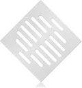1Pc 6 Inch Square Drain Cover Stainless Steel Hair Drain Catcher Flat Floor by Auvotuis