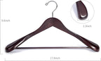 Nature Smile Luxury Mahogany Wooden Suit Hangers - Image 2