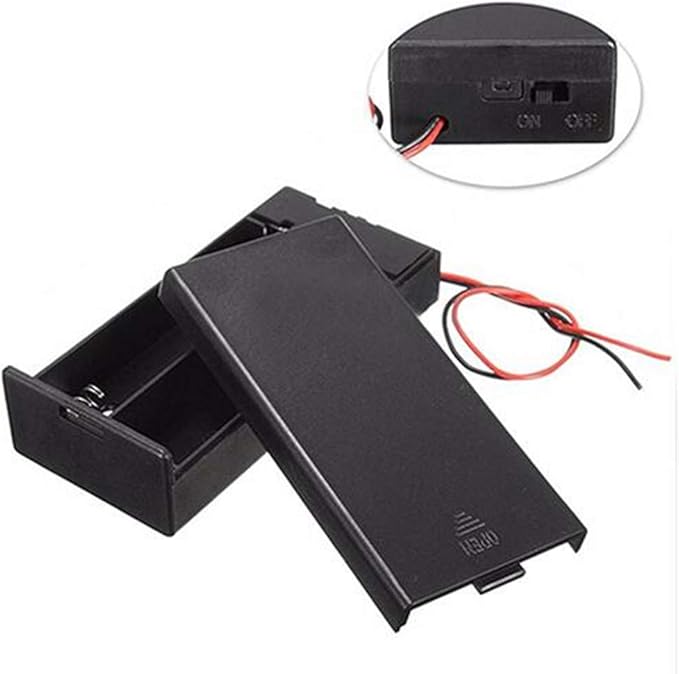 10Pcs Plastic 18650 Battery Storage Case 2 Slots x 3.7V - Image 3