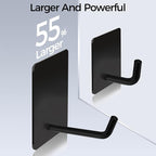 Adhesive Hooks Heavy Duty, Long Self Adhesive Wall Hook, Sticky Towel Hangers - Image 2