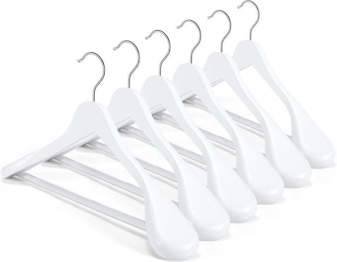 HOUSE DAY High-Grade Solid Wood Coat Hangers by HOUSEDAY