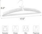 TOPIA HANGER Padded Hangers for Women Clothing, 17-inch Satin Hangers 10 Pack - Image 2