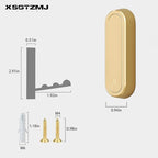 2PCS Folding Coat Hooks, Heavy Duty Wall Hooks Made of Zinc Alloy, Foldable - Image 5