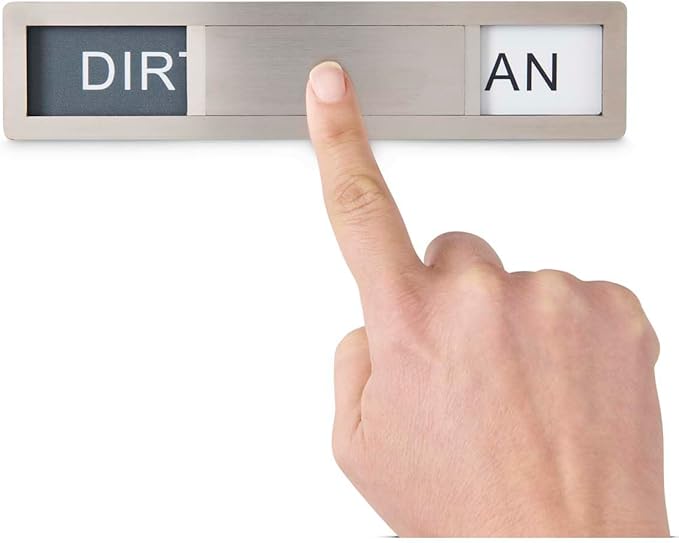 HIC Kitchen Dishwasher Clean Dirty Indicator Magnet, 18/8 Stainless Steel by HIC
