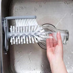Sink Water Bottle Cleaning Brush Glass Cup Brush Suction Wall Lazy Cup Brush by Jawyem