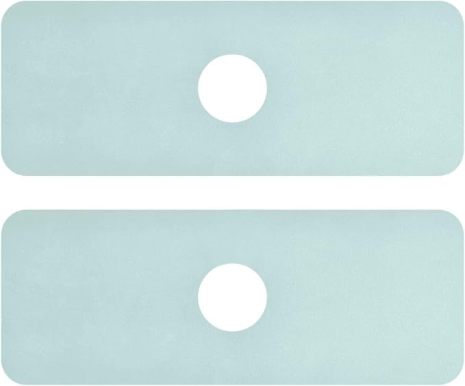 Kitchen Sink Splash Guard 2 PCS 14.7 Inch Sink Faucet Mat Splash Guard by Eyanle